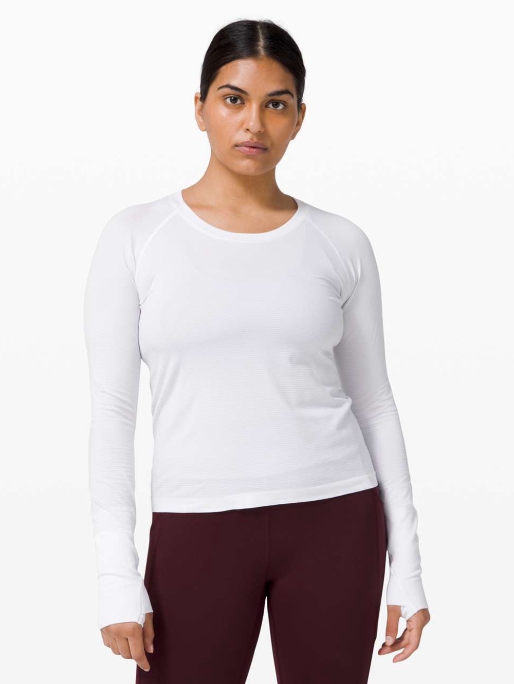 Lululemon Swiftly Tech Long Sleeve 2.0 *Race Length in White Size 14